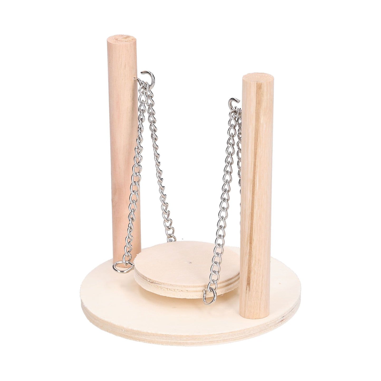 Parrots Swing Toy Wooden Birds Perch Stand Birds Toy for Hamster Small Animal Supplies