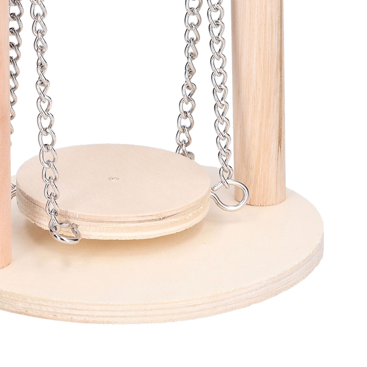 Parrots Swing Toy Wooden Birds Perch Stand Birds Toy for Hamster Small Animal Supplies