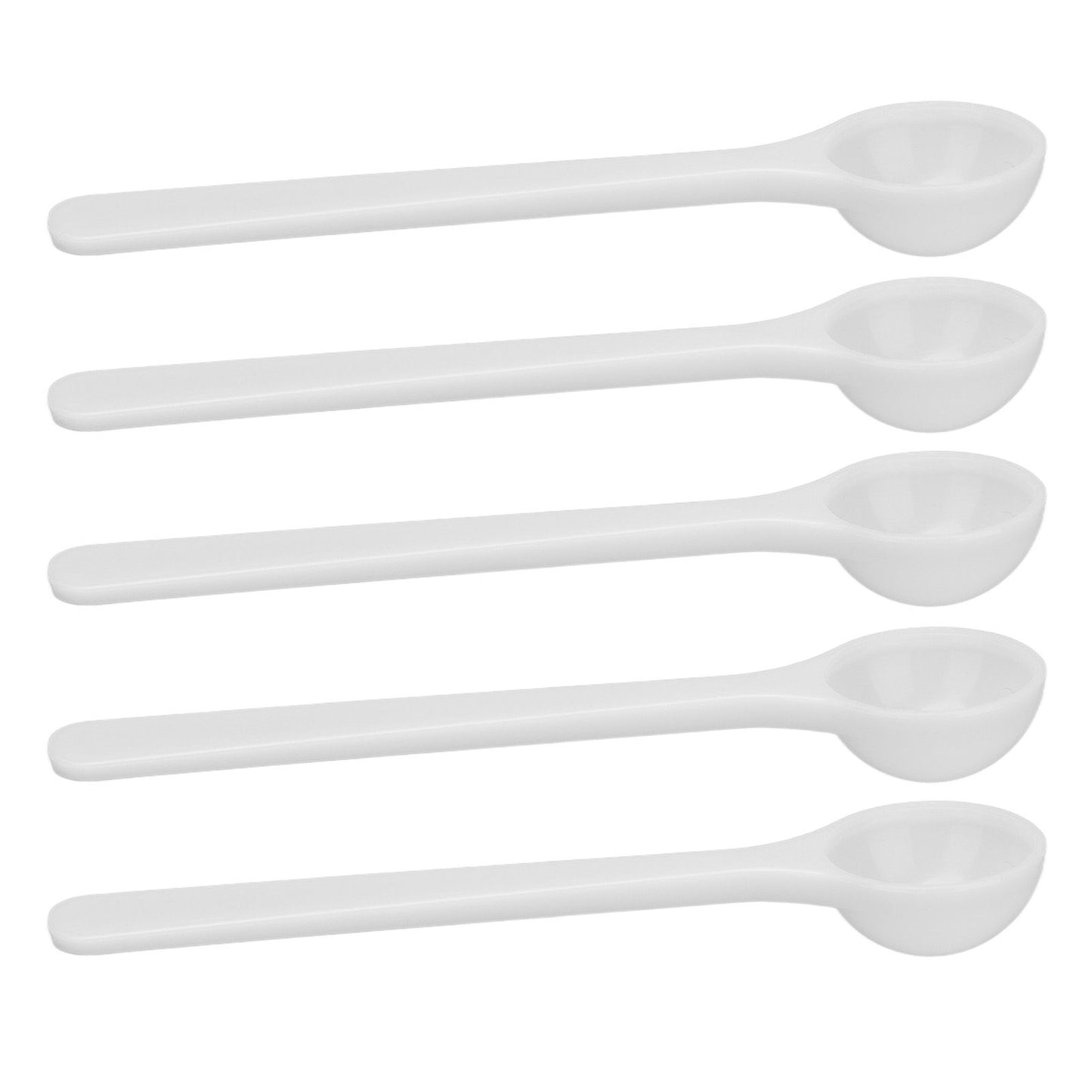 100Pcs Plastic Fertilizer Spoon 2ml/1g High Temperature Resistance Measuring Spoon for Gardening