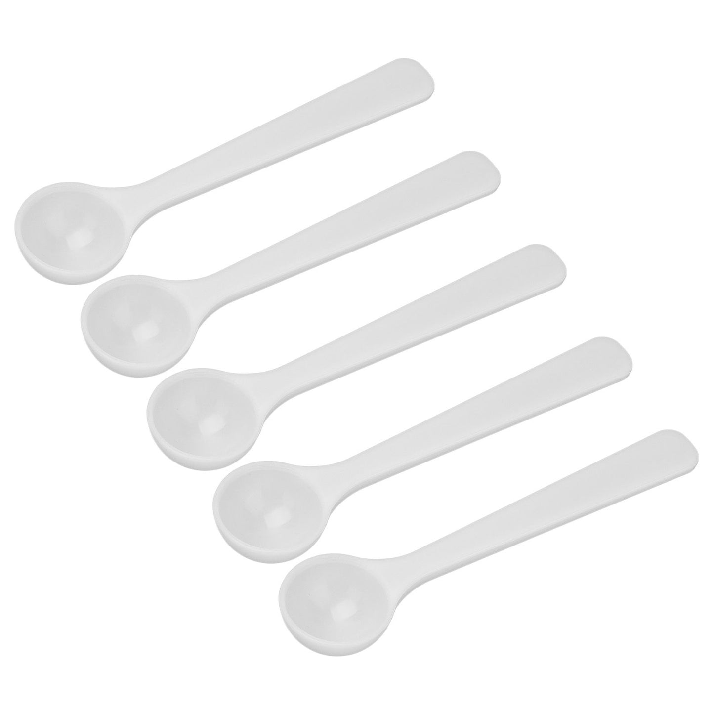 100Pcs Plastic Fertilizer Spoon 2ml/1g High Temperature Resistance Measuring Spoon for Gardening