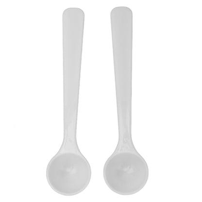 100Pcs Plastic Fertilizer Spoon 2ml/1g High Temperature Resistance Measuring Spoon for Gardening