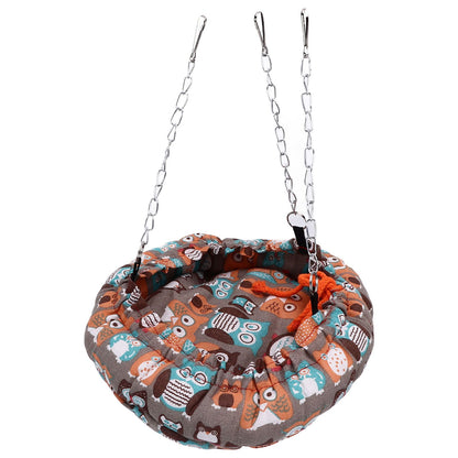 Bird Bed Safe Warm Soft Plush Easy Storage Space Saving Easy Cleaning Suspensible Design Bird Nest for Home Travel