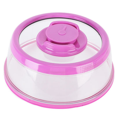 Vacuum Food Sealer Cover with FreshnessKeeping Film Food Sealer Lid for Home Kitchen(Purple )