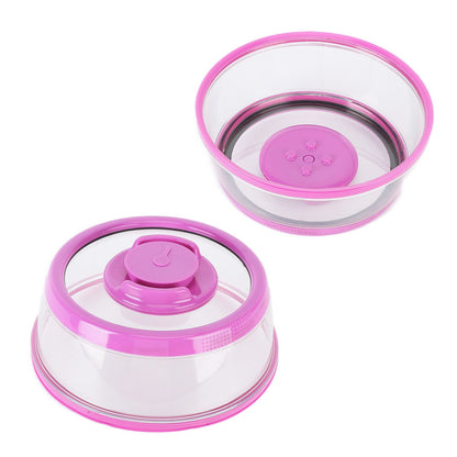 Vacuum Food Sealer Cover with FreshnessKeeping Film Food Sealer Lid for Home Kitchen(Purple )