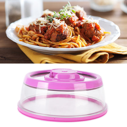 Vacuum Food Sealer Cover with FreshnessKeeping Film Food Sealer Lid for Home Kitchen(Purple )