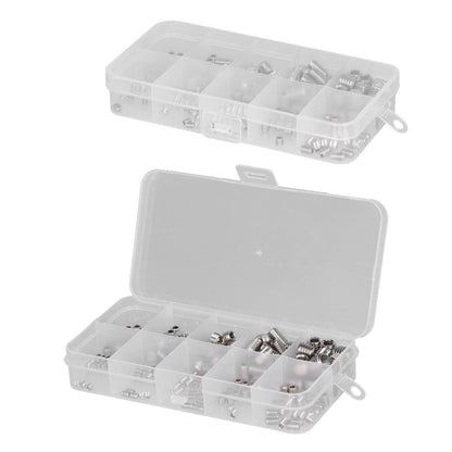220 Pcs Grub Screw Stainless Steel M3 to M8 Inner Hex Concave End Tight Joint Tool for Precise Instrument220PCS
