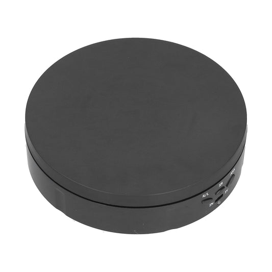 145mm 360° Round Auto Rotating Display Stand 3 Speed Control USB Powered Jewelry Turntable for ExhibitionBlack