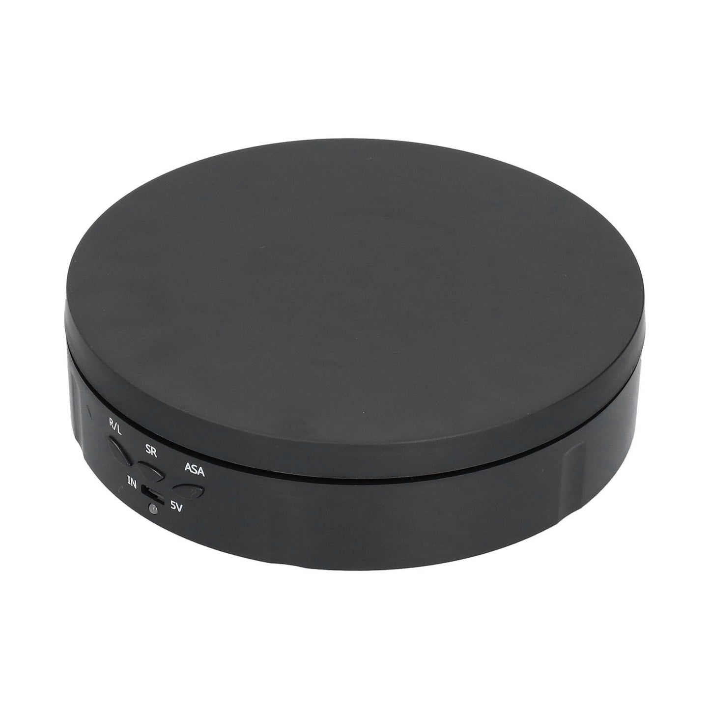 145mm 360° Round Auto Rotating Display Stand 3 Speed Control USB Powered Jewelry Turntable for ExhibitionBlack