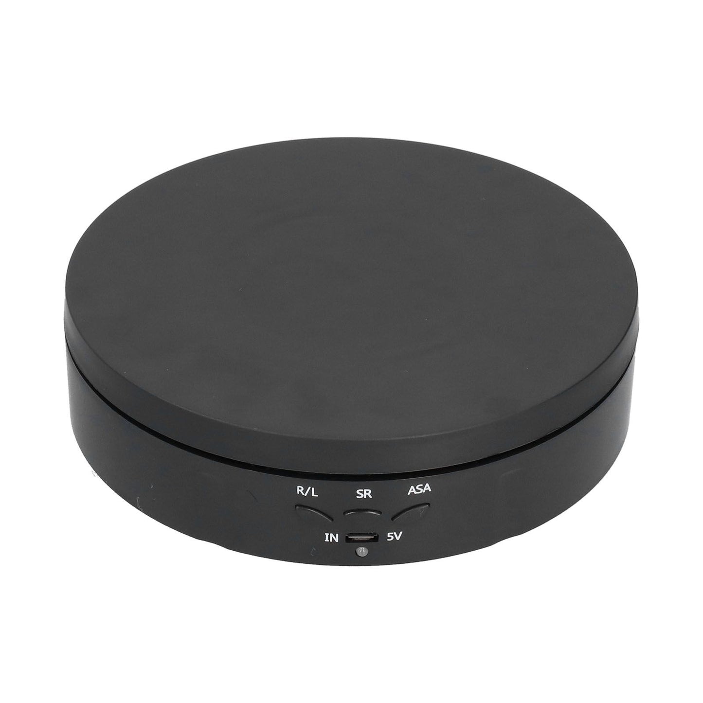 145mm 360° Round Auto Rotating Display Stand 3 Speed Control USB Powered Jewelry Turntable for ExhibitionBlack