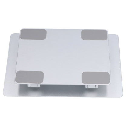 Laptop Stand Collapsible Aluminium Alloy Computer Riser Stand Silver Notebook Support Cooling Holder for Laptop Within 18in