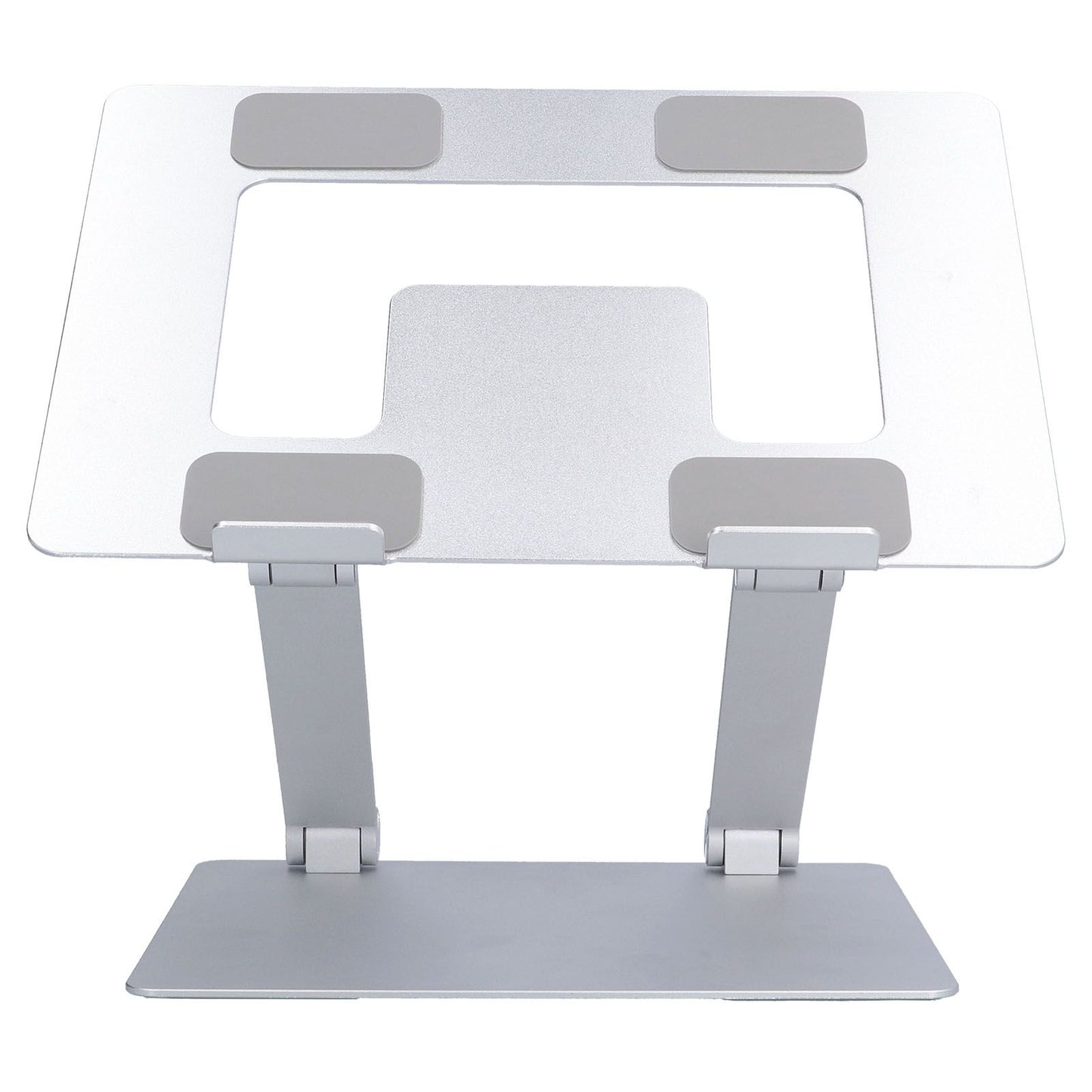 Laptop Stand Collapsible Aluminium Alloy Computer Riser Stand Silver Notebook Support Cooling Holder for Laptop Within 18in