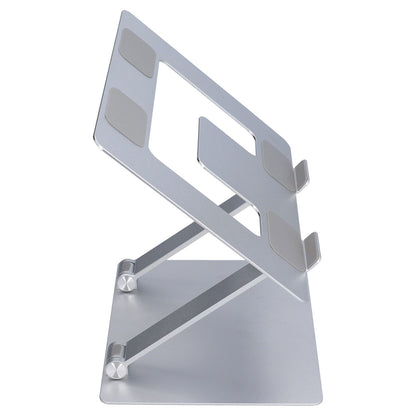 Laptop Stand Collapsible Aluminium Alloy Computer Riser Stand Silver Notebook Support Cooling Holder for Laptop Within 18in