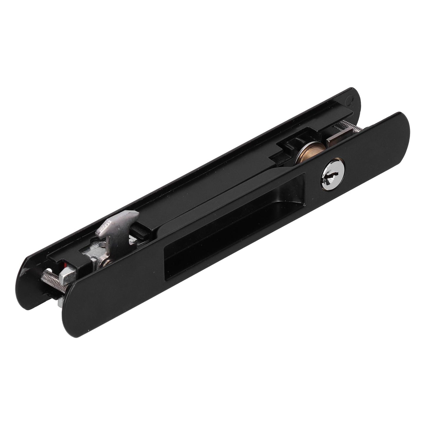 Sliding Door Lock Black Copper Zinc Alloy Lock Furniture Hardware for Balcony Door