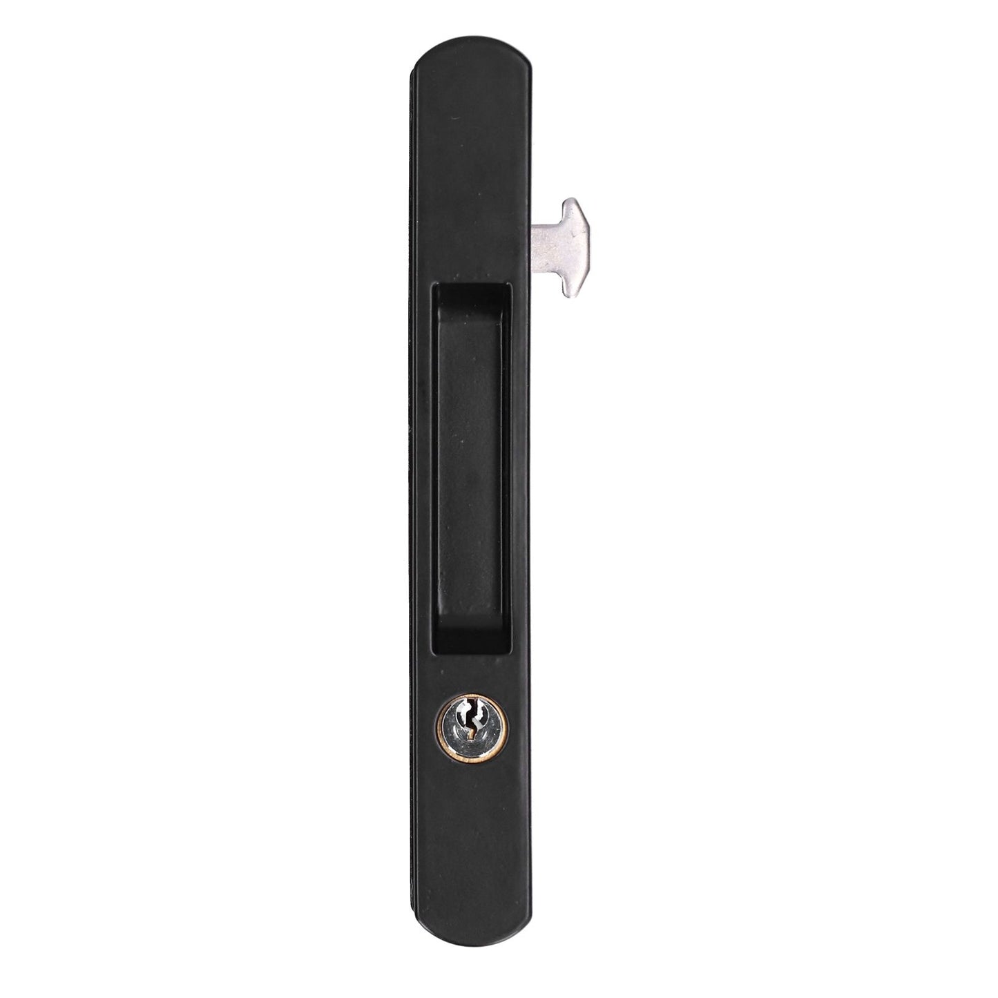 Sliding Door Lock Black Copper Zinc Alloy Lock Furniture Hardware for Balcony Door