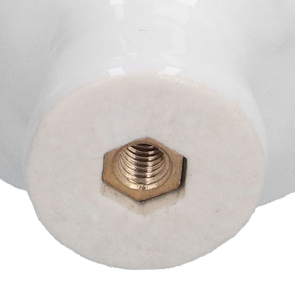 4 Set Rose Shaped Handle Modern Ceramic Cabinet Knob for Home Living Room BedroomWhite