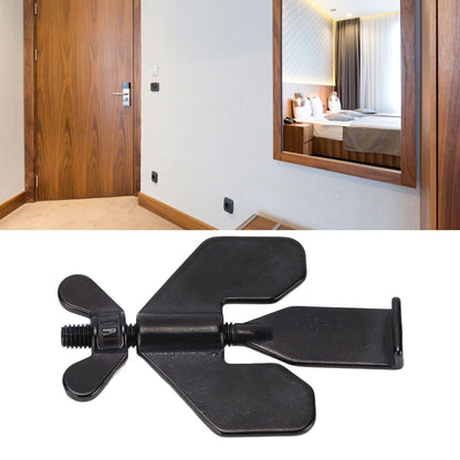 Portable Door Lock Home Security Locker Travel Lockdown Lock Anti Thief Easy to Install for Hotel and ApartmentBlack