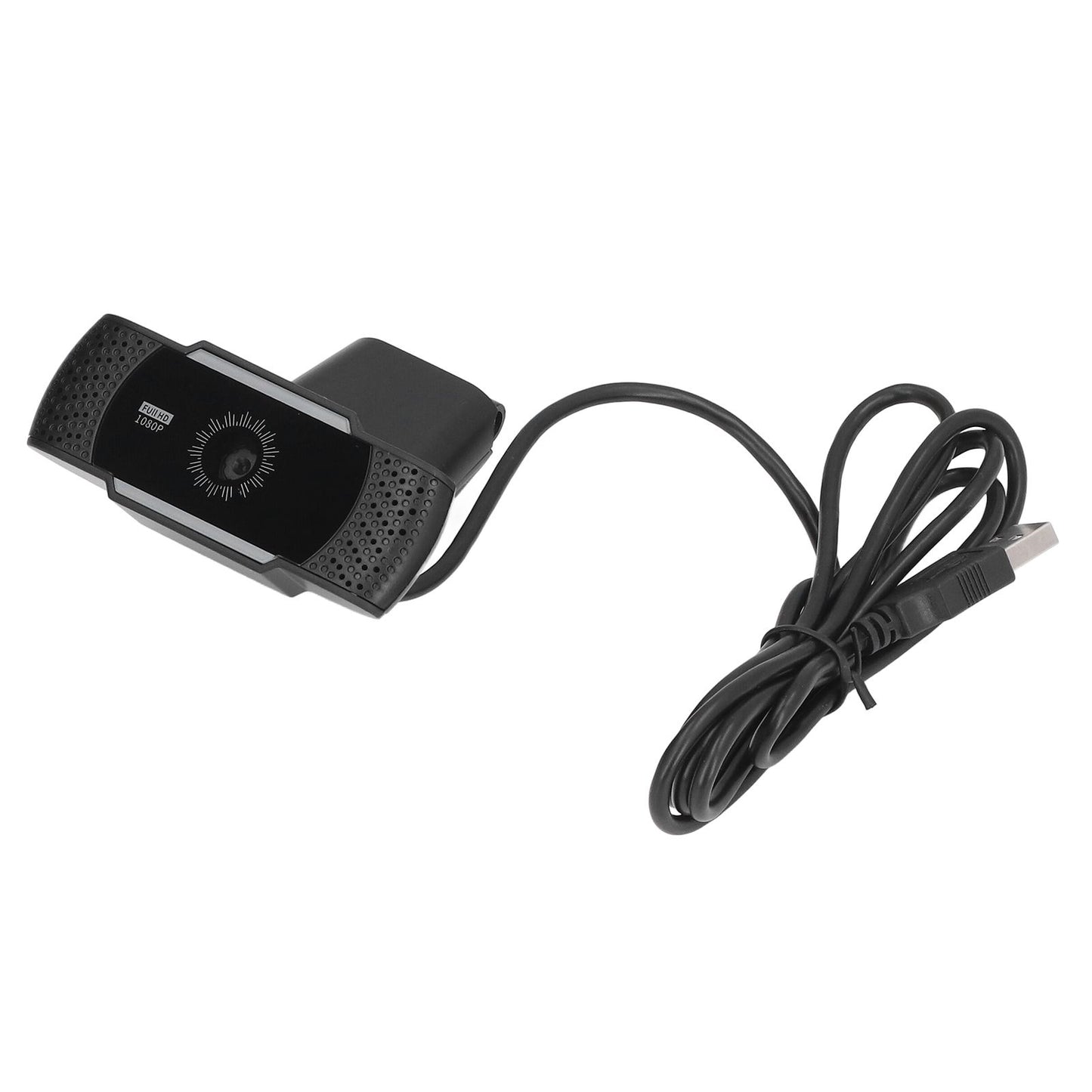 Computer Camera Microphone Automatic Noise Reduction Full HD 1080P USB Stereo Webcam with Rotatable Clip for Office