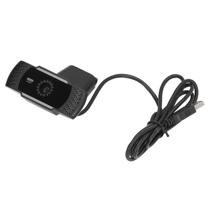 Computer Camera Microphone Automatic Noise Reduction Full HD 1080P USB Stereo Webcam with Rotatable Clip for Office