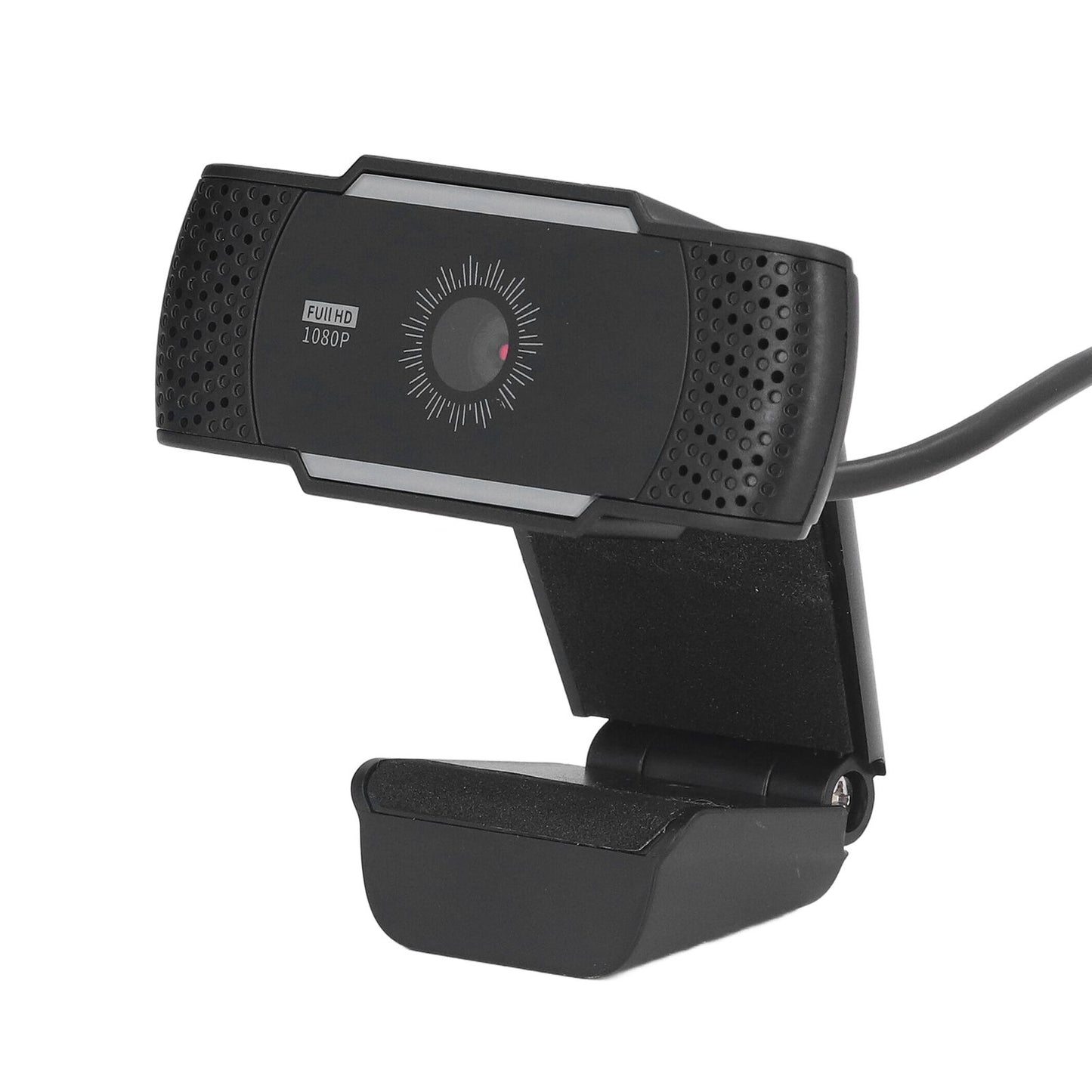 Computer Camera Microphone Automatic Noise Reduction Full HD 1080P USB Stereo Webcam with Rotatable Clip for Office