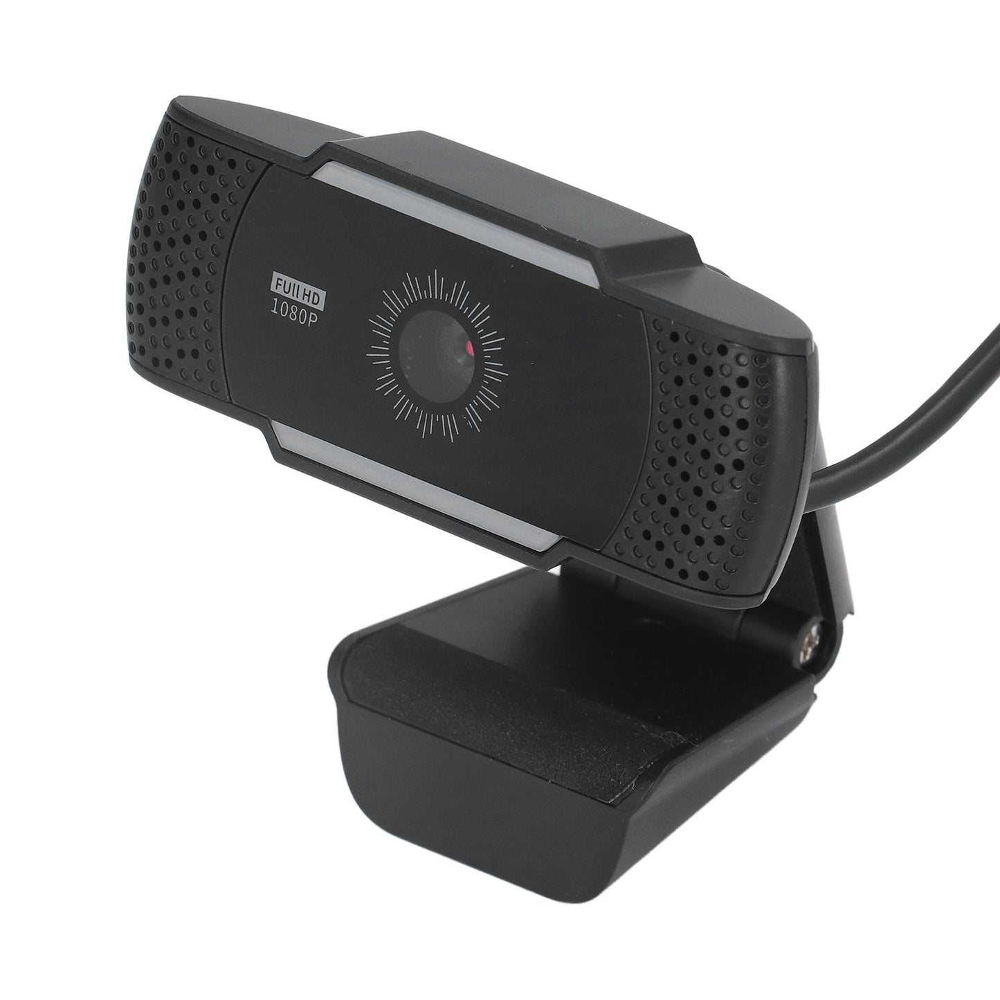 Computer Camera Microphone Automatic Noise Reduction Full HD 1080P USB Stereo Webcam with Rotatable Clip for Office