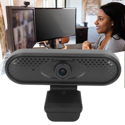 Computer Camera Plug and Play USB Full HD 1080P Auto Focusing Stereo Wide Compatibility Web Camera with Clamp