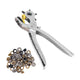8in Belt Hole Puncher Stainless Steel Sturdy Durable Ergonomic Design Effort Saving Heat Treatment Leather Hole Punch