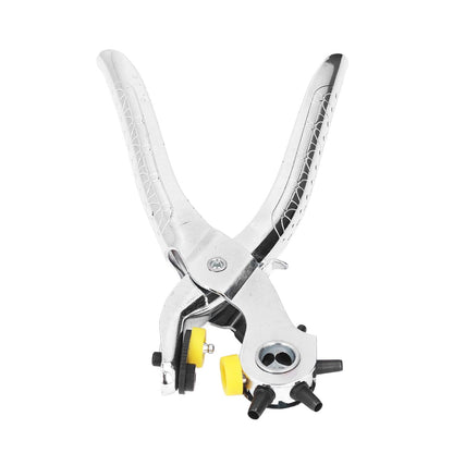 8in Belt Hole Puncher Stainless Steel Sturdy Durable Ergonomic Design Effort Saving Heat Treatment Leather Hole Punch