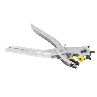 8in Belt Hole Puncher Stainless Steel Sturdy Durable Ergonomic Design Effort Saving Heat Treatment Leather Hole Punch
