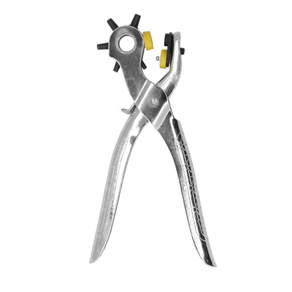 8in Belt Hole Puncher Stainless Steel Sturdy Durable Ergonomic Design Effort Saving Heat Treatment Leather Hole Punch