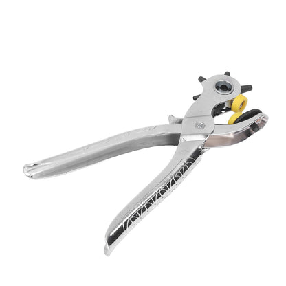 8in Belt Hole Puncher Stainless Steel Sturdy Durable Ergonomic Design Effort Saving Heat Treatment Leather Hole Punch