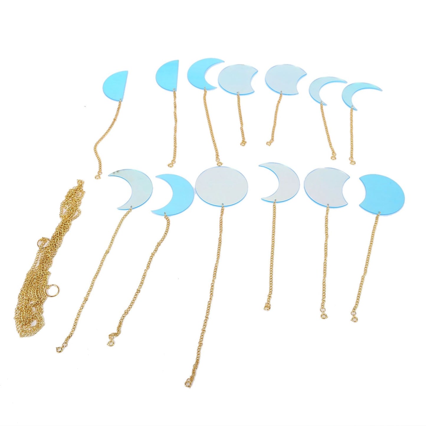 13PCS Moon Phase Wall Hanging Decor Banners Hanging Ornaments for Bedroom Home Office Nursery Wall Art