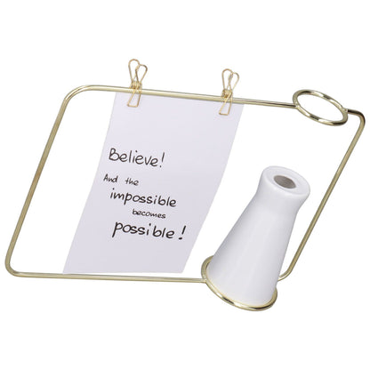 Metal Photo Frame Vase Decor Simple Elegant Design Nordic INS Style Hydroponic Vase for Bedrooms Study Rooms Offices