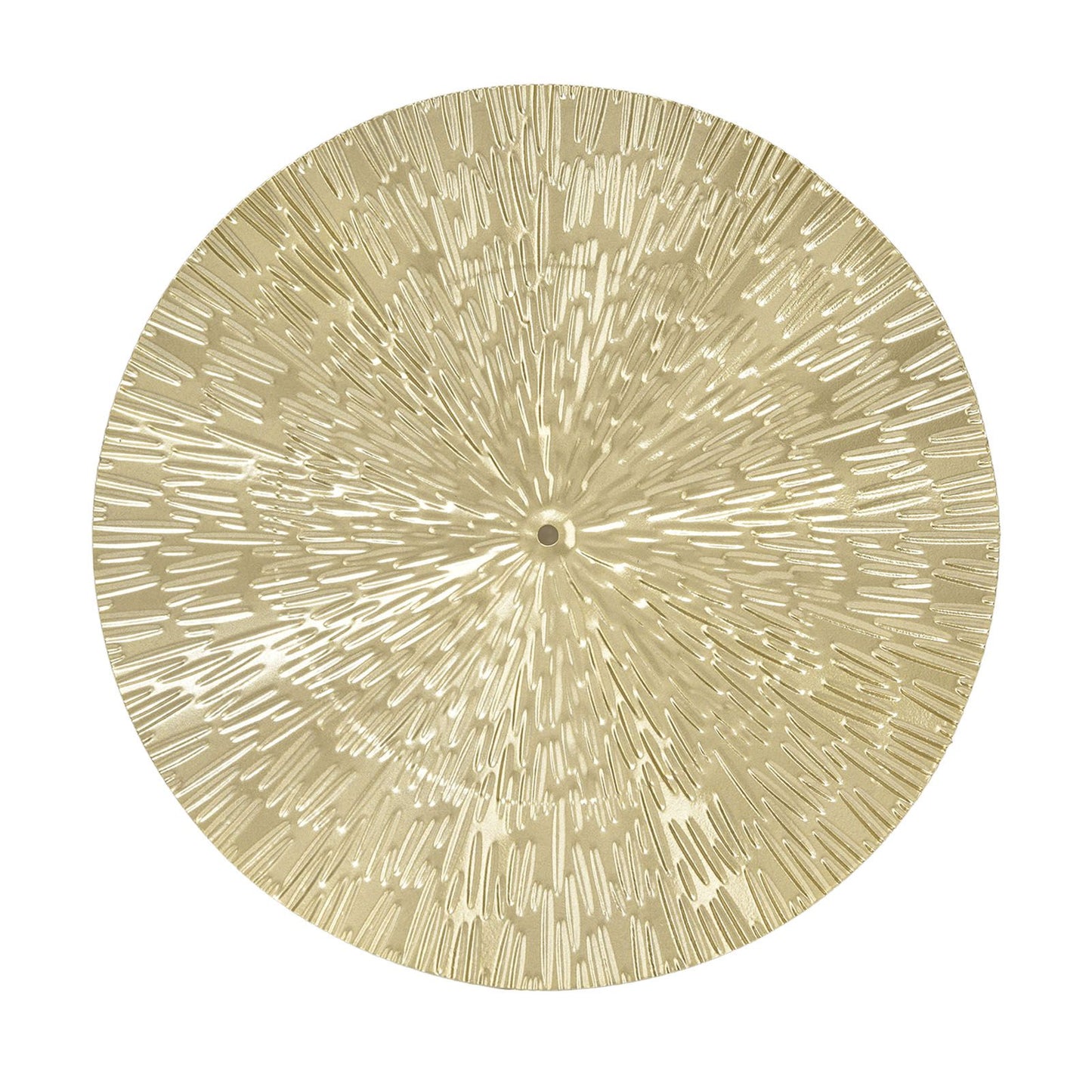 Round Wall Art Decor Elegant Style Iron Material 24.5cm/9.6in Delicate Texture Appearance Golden Irregular Circle