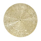 Round Wall Art Decor Elegant Style Iron Material 24.5cm/9.6in Delicate Texture Appearance Golden Irregular Circle