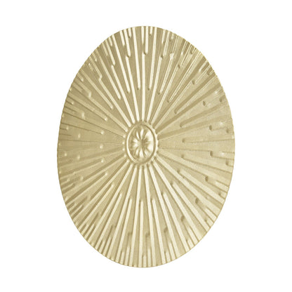 Iron Wall Medallion Raised Grain European Style Unique Design Irregular Metal Disc Wall Decor for Home Decoration Gifts