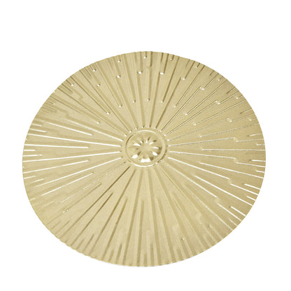 Iron Wall Medallion Raised Grain European Style Unique Design Irregular Metal Disc Wall Decor for Home Decoration Gifts