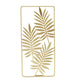 Metal Leaf Wall Decor Golden Nordic Style Elegant Ambience Sturdy Durable Wear Resistant Metal Wall Decor