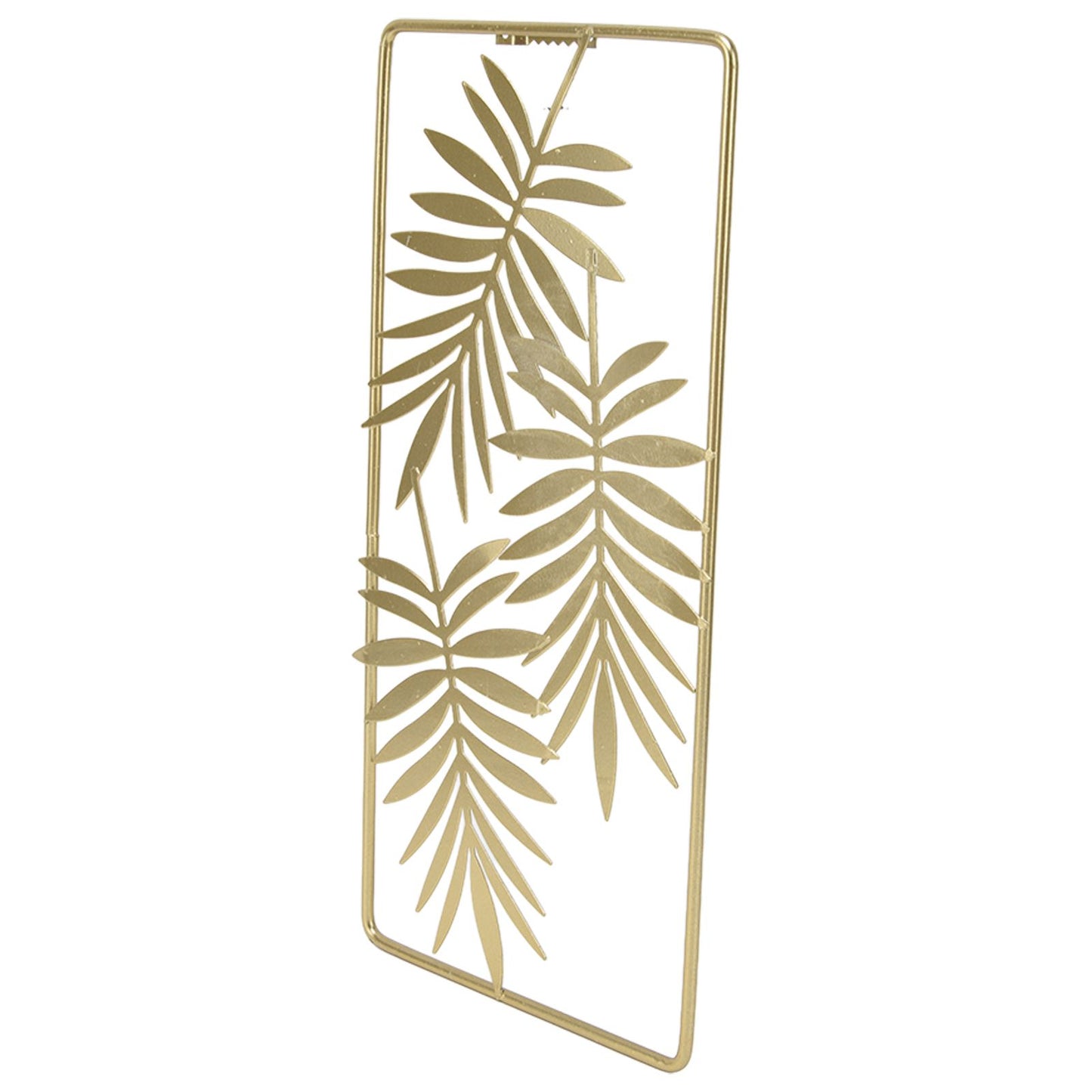 Metal Leaf Wall Decor Golden Nordic Style Elegant Ambience Sturdy Durable Wear Resistant Metal Wall Decor