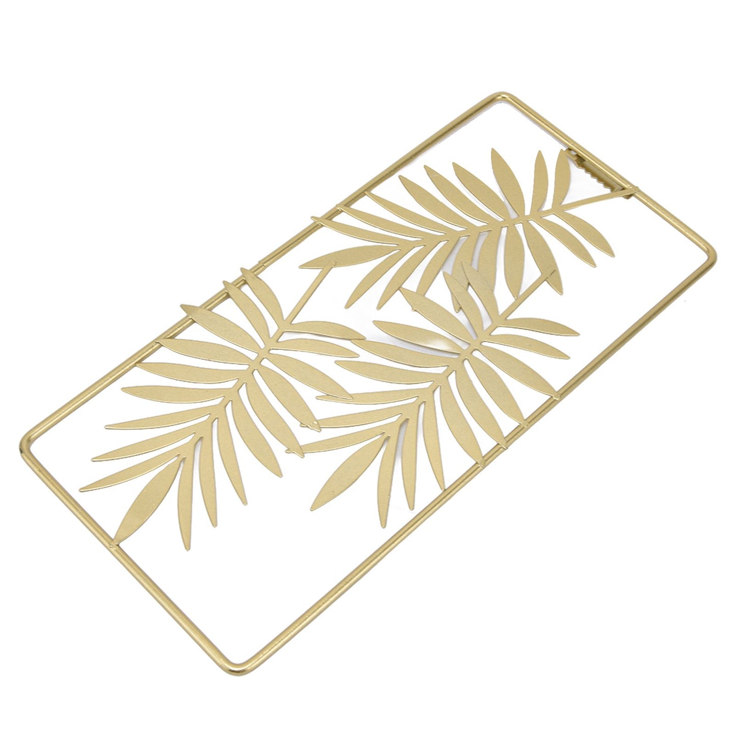 Metal Leaf Wall Decor Golden Nordic Style Elegant Ambience Sturdy Durable Wear Resistant Metal Wall Decor