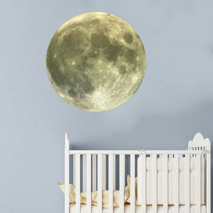 Moon Wall Sticker Glowing Luminous Wall Sticker PVC DIY Wall Paper for Bedroom Decoration32cm / 12.6in