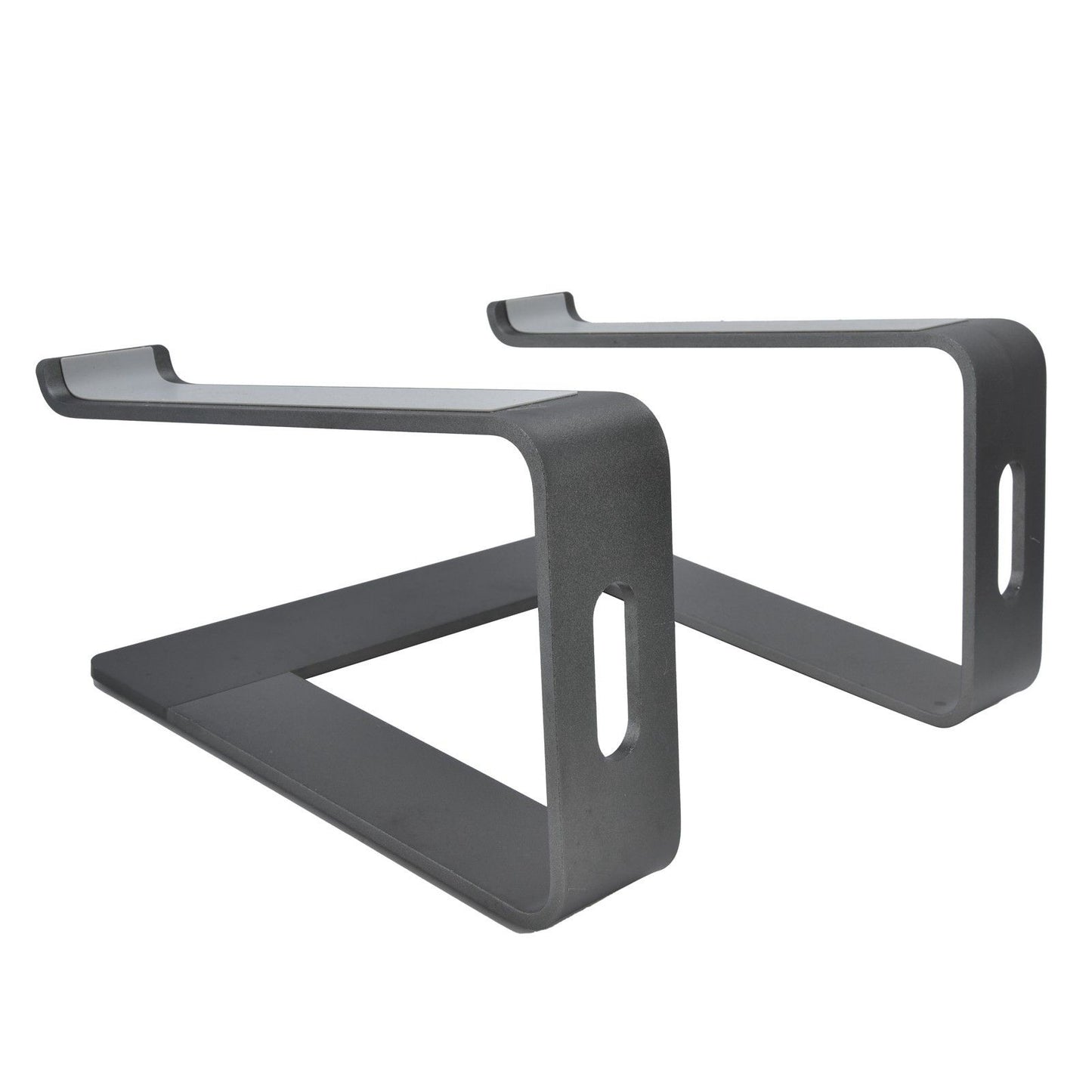 Aluminum Alloy Laptop Stand Portable Computer Stand Riser Desktop Metal Base Cooling Bracket Space Grey