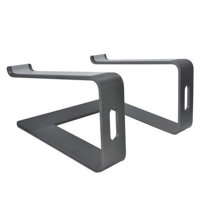 Aluminum Alloy Laptop Stand Portable Computer Stand Riser Desktop Metal Base Cooling Bracket Space Grey