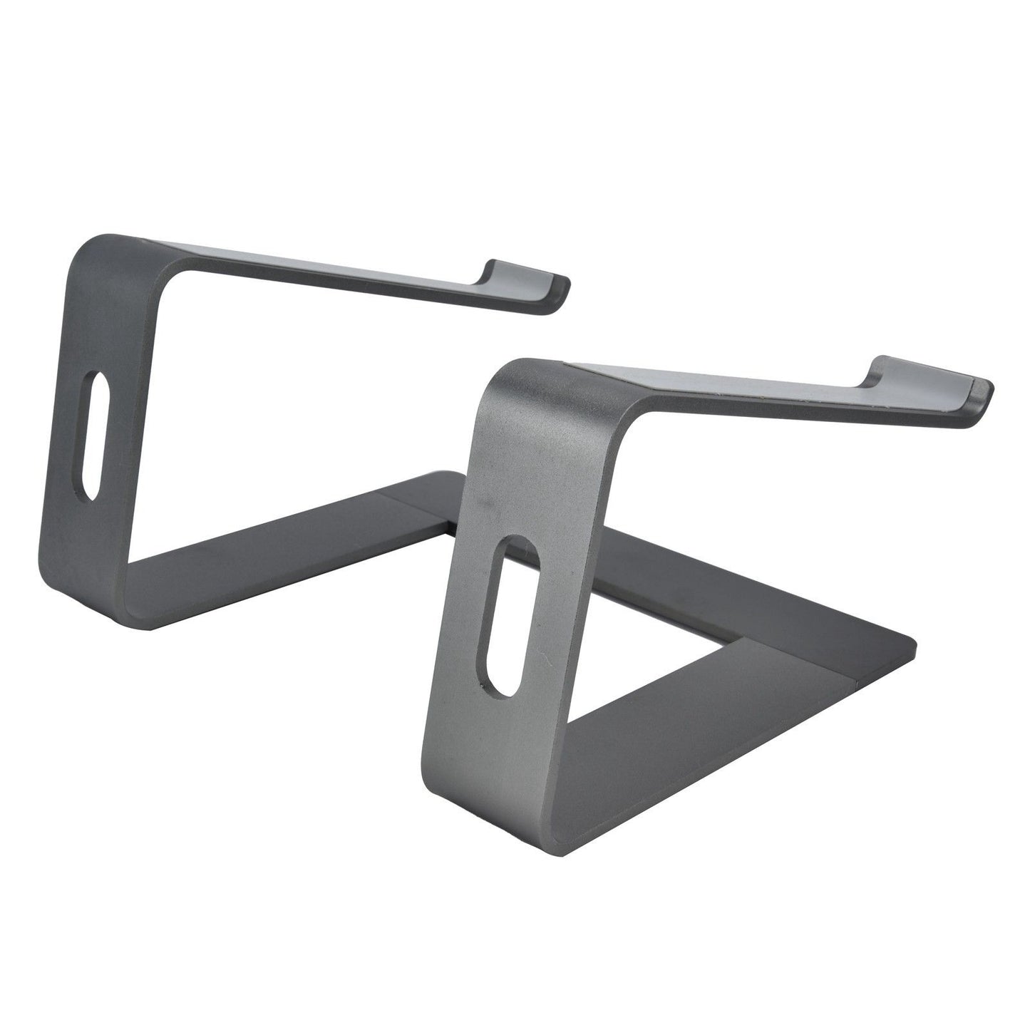 Aluminum Alloy Laptop Stand Portable Computer Stand Riser Desktop Metal Base Cooling Bracket Space Grey