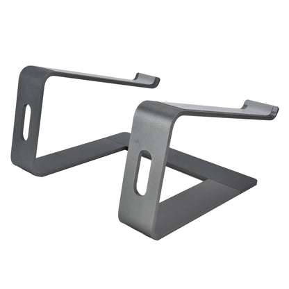Aluminum Alloy Laptop Stand Portable Computer Stand Riser Desktop Metal Base Cooling Bracket Space Grey