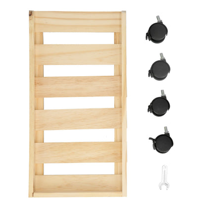 Mobile Computer Host Bracket Wooden CPU Stand with Good Heat Dissipation Performance for Office and Home