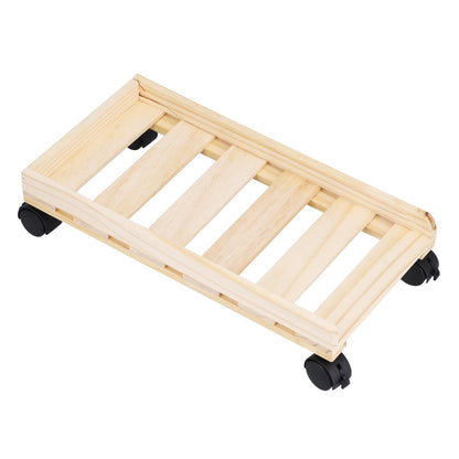 Mobile Computer Host Bracket Wooden CPU Stand with Good Heat Dissipation Performance for Office and Home
