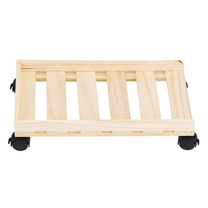 Mobile Computer Host Bracket Wooden CPU Stand with Good Heat Dissipation Performance for Office and Home