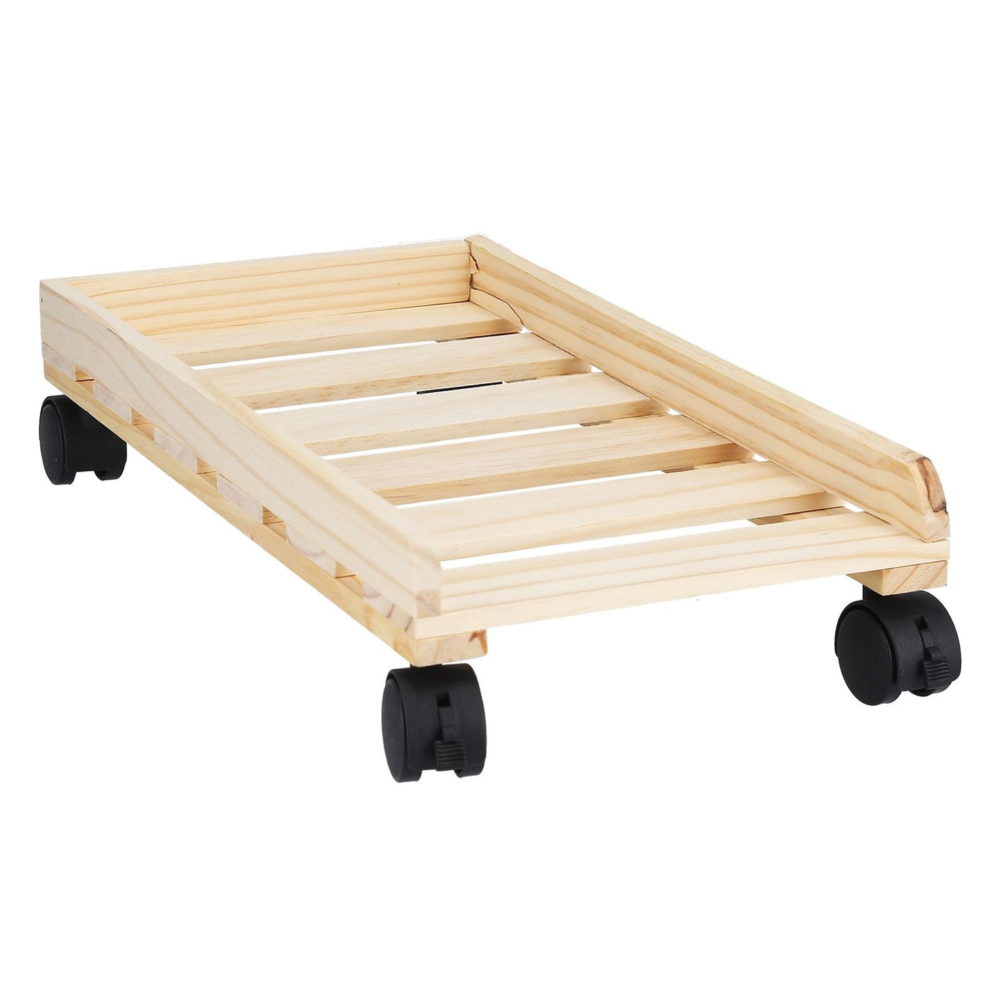 Mobile Computer Host Bracket Wooden CPU Stand with Good Heat Dissipation Performance for Office and Home