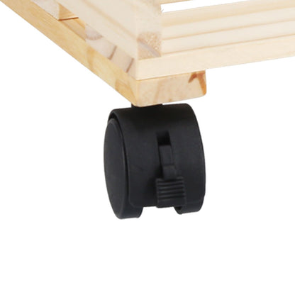 Mobile Computer Host Bracket Wooden CPU Stand with Good Heat Dissipation Performance for Office and Home