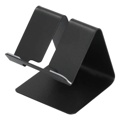 Cell Phone Holder Aluminum Alloy Lightweight and Portable Desk Phone Stand for Mobile Phones and TabletsBlack